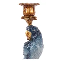 kandelaar papegaai 33 cm - blauw